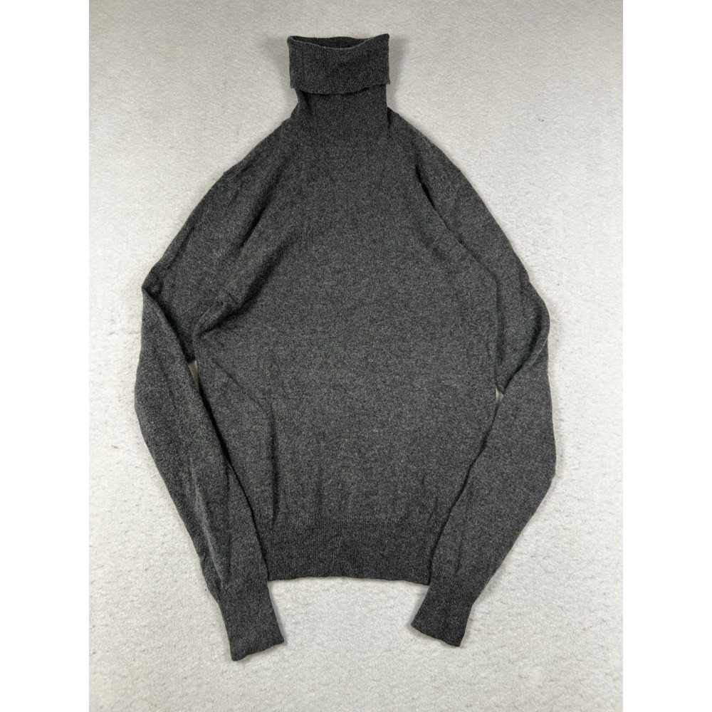 Minimalism Polo Ralph Lauren Washable Cashmere Turtleneck Sweater Grey Small